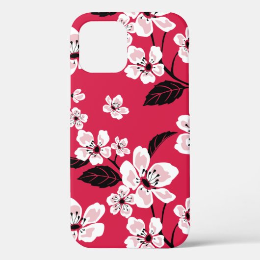 COQUES Case-Mate iPhone CHERRY BLOSSOM - SAKURA (ROUGE) (Verso)
