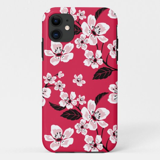 COQUES Case-Mate iPhone CHERRY BLOSSOM - SAKURA (ROUGE) (Dos)