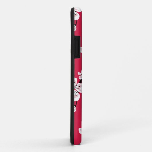 COQUES Case-Mate iPhone CHERRY BLOSSOM - SAKURA (ROUGE) (Dos/Droite)