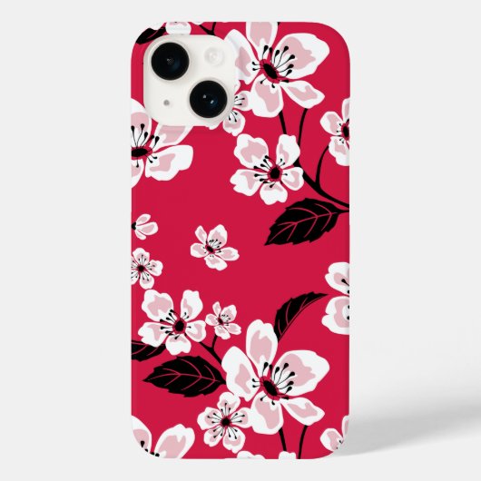 COQUES Case-Mate iPhone CHERRY BLOSSOM - SAKURA (ROUGE) (Verso)