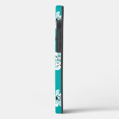 COQUES Case-Mate iPhone CHERRY BLOSSOM - SAKURA (TURQUOISE) (Verso / Gauche)