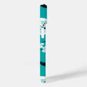 COQUES Case-Mate iPhone CHERRY BLOSSOM - SAKURA (TURQUOISE) (Verso / Droite)