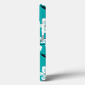 COQUES Case-Mate iPhone CHERRY BLOSSOM - SAKURA (TURQUOISE) (Verso / Gauche)