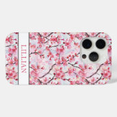 Coques Case-Mate iPhone Cherry Blossoms Sakura Monogrammed (Verso (horizontal))