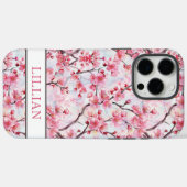 Coques Case-Mate iPhone Cherry Blossoms Sakura Monogrammed (Verso (horizontal))