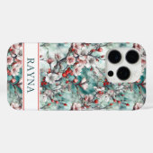 Coques Case-Mate iPhone Cherry Blossoms Sakura Print Monogrammed (Verso (horizontal))