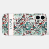 Coques Case-Mate iPhone Cherry Blossoms Sakura Print Monogrammed (Verso (horizontal))