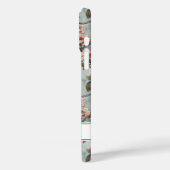 Coques Case-Mate iPhone Cherry Blossoms Teal Sakura Print Monogrammed (Verso / Gauche)