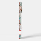 Coques Case-Mate iPhone Cherry Blossoms Teal Sakura Print Monogrammed (Verso / Droite)