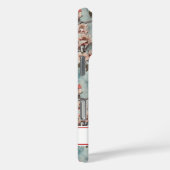 Coques Case-Mate iPhone Cherry Blossoms Teal Sakura Print Monogrammed (Verso / Droite)