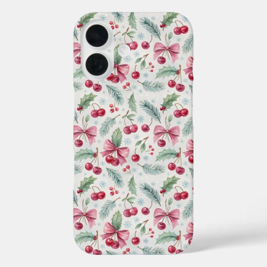 Coques Case-Mate iPhone Cherry Christmas (Verso)