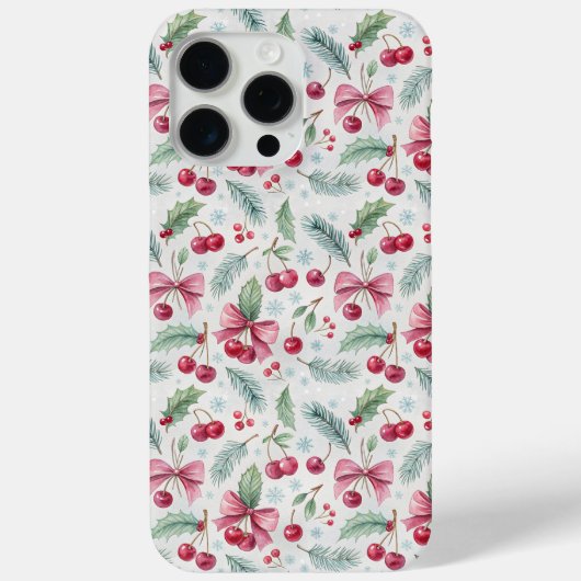 Coques Case-Mate iPhone Cherry Christmas (Verso)