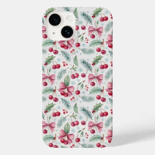 Coques Case-Mate iPhone Cherry Christmas (Verso)