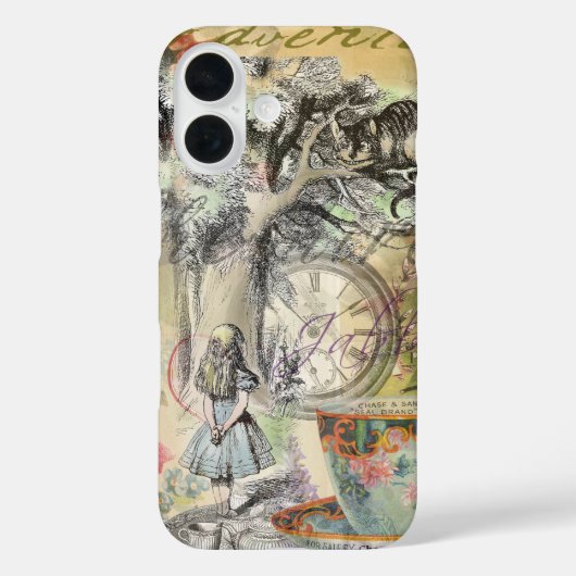 Coques Case-Mate iPhone Cheshire Chat Alice Wonderland Classic (Verso)