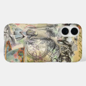 Coques Case-Mate iPhone Cheshire Chat Alice Wonderland Classic (Verso (horizontal))