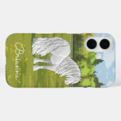 Coques Case-Mate iPhone Cheval à baguette blanc Tzigane gris-tzigane (Verso (horizontal))