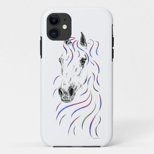 Coques Case-Mate iPhone Cheval arabe élégant (Dos)