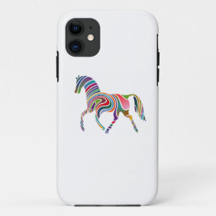 Coque Case-Mate Pour iPhone Cheval arc-en-ciel à rayures colorées