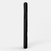 Coques Case-Mate iPhone Cheval argenté tête sur noir (Dos/Droite)