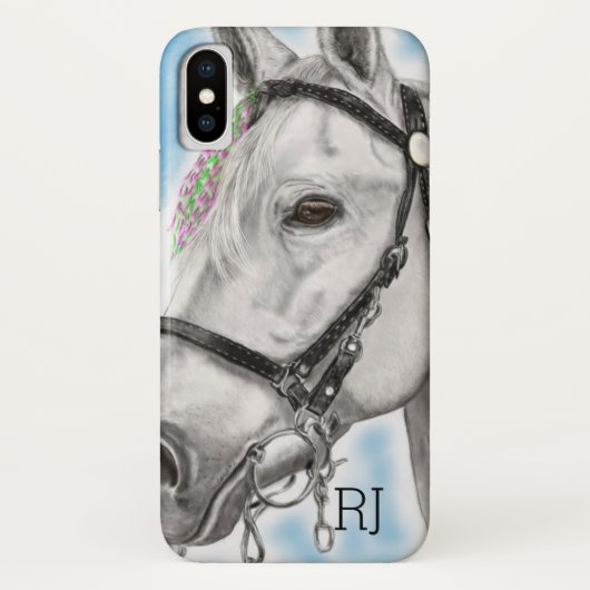 Coques Case-Mate iPhone Cheval blanc (Dos)