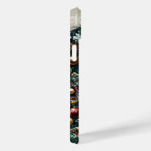 Coques Case-Mate iPhone Cheval blanc avec arbre de noël (Verso / Droite)