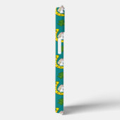 Coques Case-Mate iPhone Cheval blanc avec fer à cheval doré, motif trèfle (Verso / Droite)