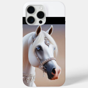 Coque iPhone 15 Pro Max Cheval blanc d'Arabie