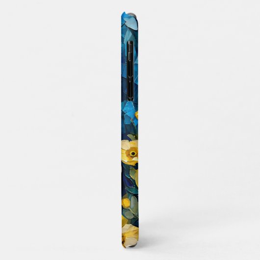 Coques Case-Mate iPhone Cheval blanc et fleurs (Dos/Gauche)