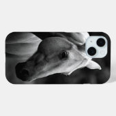 Coques Case-Mate iPhone Cheval blanc noir (Verso (horizontal))