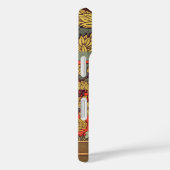 Coques Case-Mate iPhone CHEVAL BLANC RAMPANT, ARBRES EN BOIS Art Nouveau (Verso / Droite)
