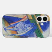 Coques Case-Mate iPhone Cheval bleu avec arc-en-ciel de Franz Marc (Verso (horizontal))