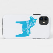 Coques Case-Mate iPhone Cheval bleu de Dala (Dos (Horizontal))