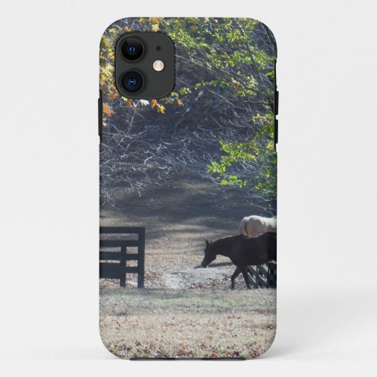Coques Case-Mate iPhone Cheval Brun traversant une clôture (Dos)