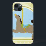 Coques Pour iPhone Cheval Carrousel par Juin Erica Vess<br><div class="desc">Gallop on the merry-go-round with this carousel horse print by June Erica Vess! Le cheval a été jeté dans le plaisir,  prêt à porter un autre enfant pour un tour. Commandez votre exemplaire aujourd'hui !</div>