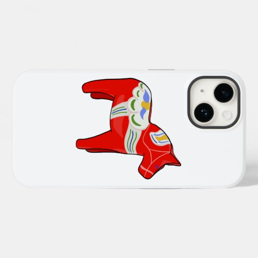 Coques Case-Mate iPhone Cheval dalécarlien (Verso (horizontal))