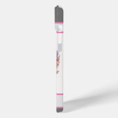 Coques Case-Mate iPhone Cheval d'aquarelle moderne Nom personnalisé (Verso / Gauche)