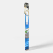 Coques Case-Mate iPhone Cheval de carrousel bleu (Verso / Gauche)