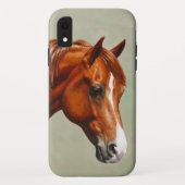 Coques Case-Mate iPhone Cheval de châtaignes Morgan (Dos)