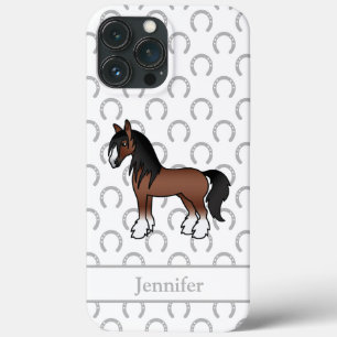 Case-Mate iPhone Case Cheval de dessin animé Shire Clydesdale Vanner Tsi
