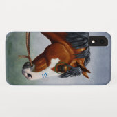 Coques Case-Mate iPhone Cheval de guerre Pinto de la baie amérindienne (Dos (Horizontal))