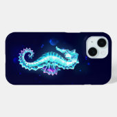 Coques Case-Mate iPhone Cheval de mer de glace cristal sur Arrière - plan (Verso (horizontal))