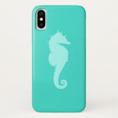 Coques Case-Mate iPhone Cheval de mer Turquoise 2 (Dos)