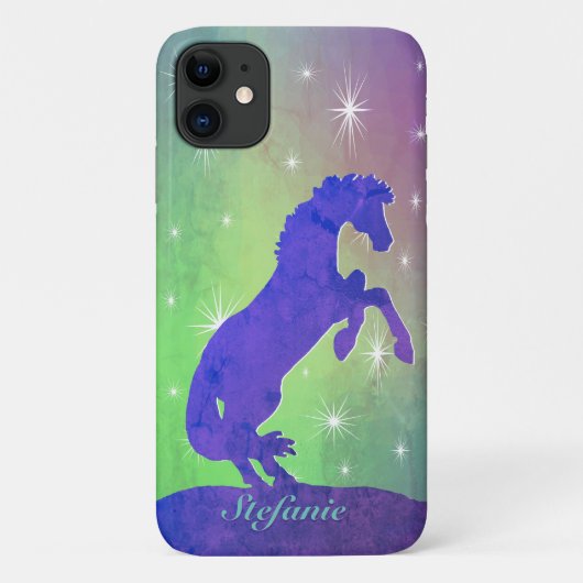 Coques Case-Mate iPhone Cheval d'élevage pourpre V (étoiles) (Dos)