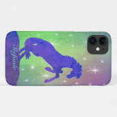 Coques Case-Mate iPhone Cheval d'élevage pourpre V (étoiles) (Dos (Horizontal))