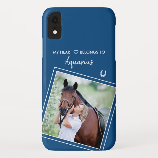 Coques Case-Mate iPhone Cheval Equine Photo Personnalisé (Dos)