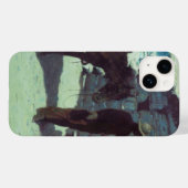Coques Case-Mate iPhone Cheval et Cowboy neige hivernale (Verso (horizontal))