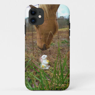 Etui iPhone Case-Mate cheval et fleur de printemps Bunny