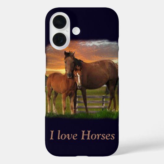 Coques Case-Mate iPhone Cheval et poney (Verso)