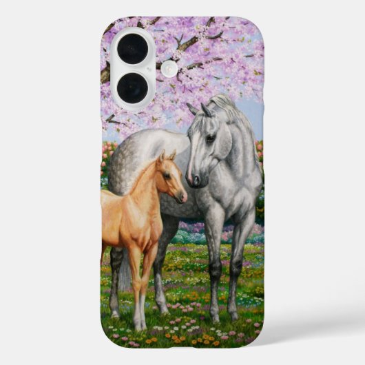 Coques Case-Mate iPhone Cheval Gris Dappel Mare Palomino Foie (Verso)