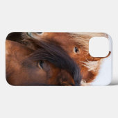 Coques Case-Mate iPhone Cheval islandais pendant l'hiver sur l'Islande 3 (Verso (horizontal))